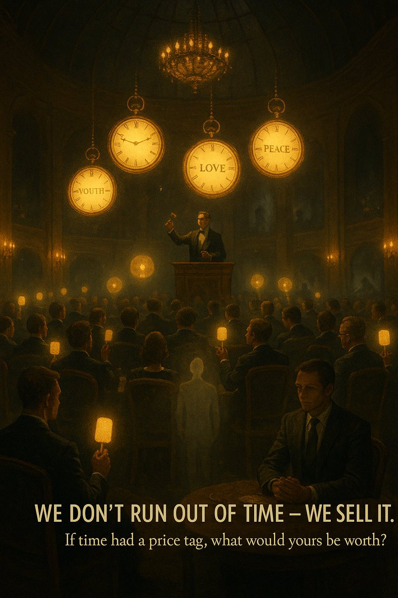 ZennergyCharged's tweet photo. TheAuctionOfTime #AIArt #CinematicArt #PhilosophicalArt #DigitalRealism #SocietalIllusion #ExistentialArt #WakeUpWorld #TruthOverComfort #ThinkDeeper #QuestionReality #DarkSurrealism #CinematicRealism #ArtThatSpeaks #HiddenTruths #HumanCondition #ModernSlavery #EmotionalArt https://t.co/fOnOYK3IaW