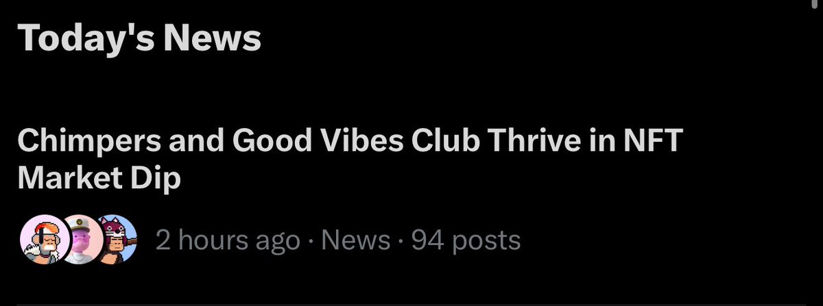 If you still enjoy NFTs, please get some <a href="/goodvibesclub/">Good Vibes Club 🤙</a> and <a href="/ChimpersHQ/">Chimpers</a> 

Alignment szn is starting, and I need you with us 🫶