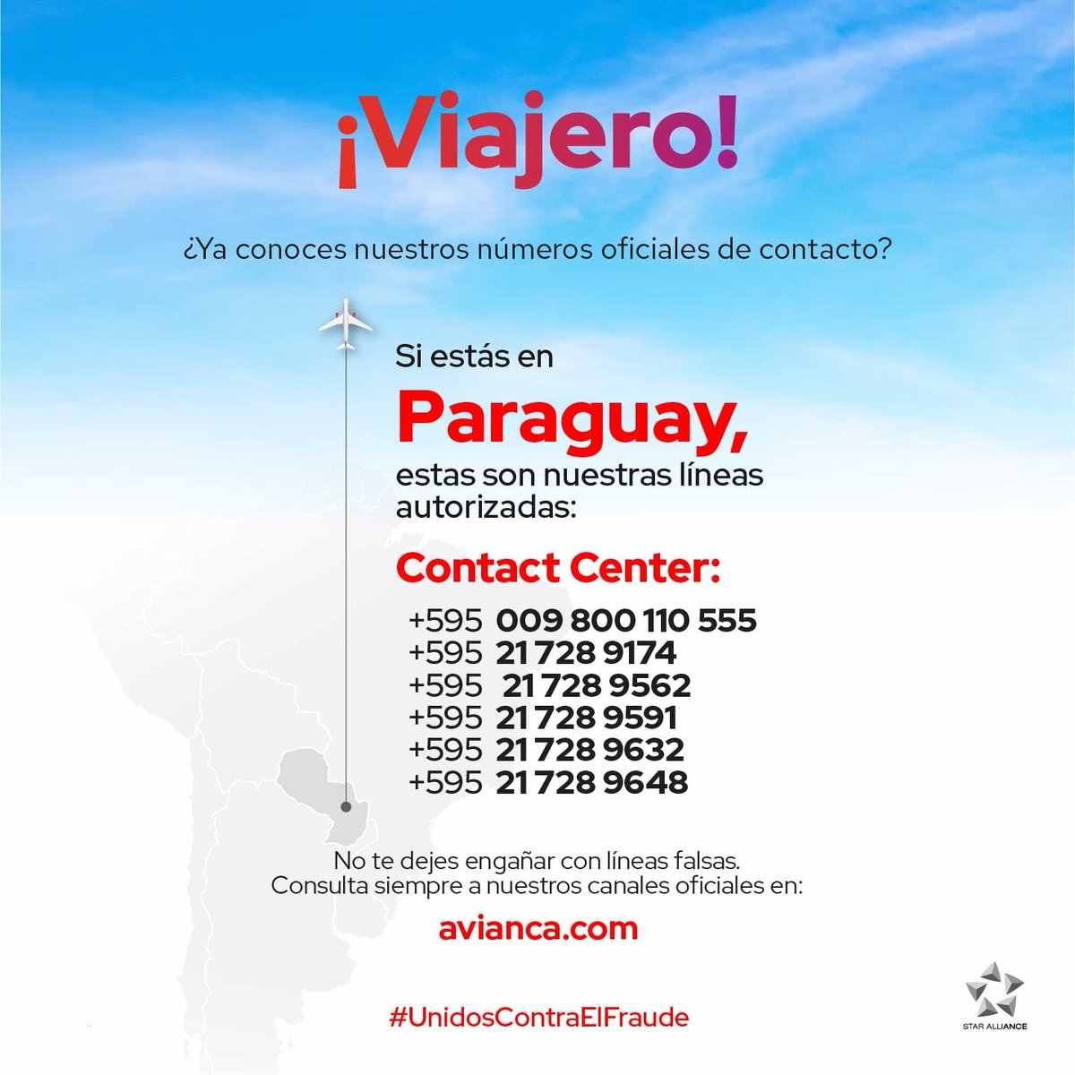 avianca suramérica tweet media