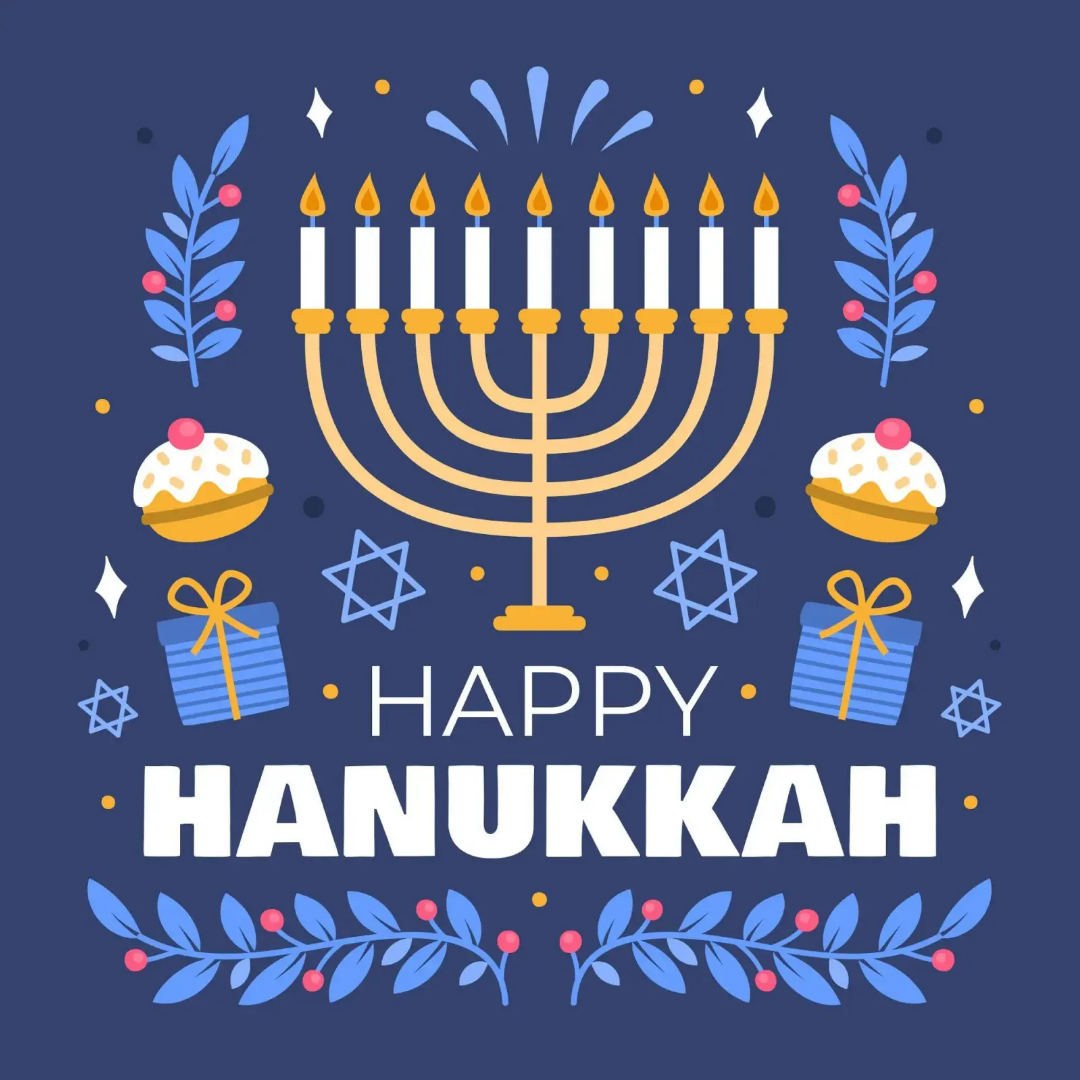 Happy Hanukkah! Today marks the first night out of eight. To all those who are observing, we hope you find meaningful ways to gather for the traditional games, gift-giving, and dinners. May the joy and light of Hanukkah fill your heart with hope and inspiration. #HappyHanukkah