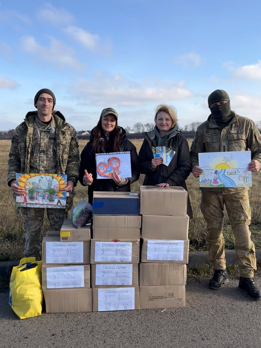 When we met the soldiers of the heroic #47th_Brigade 🇺🇦 in Sumy, it was a great honor for us to personally thank them for the defense 💙💛. 
This brigade has defended Ukraine on the most difficult frontline directions, Our fellow villagers and friends serve in this brigade.
We