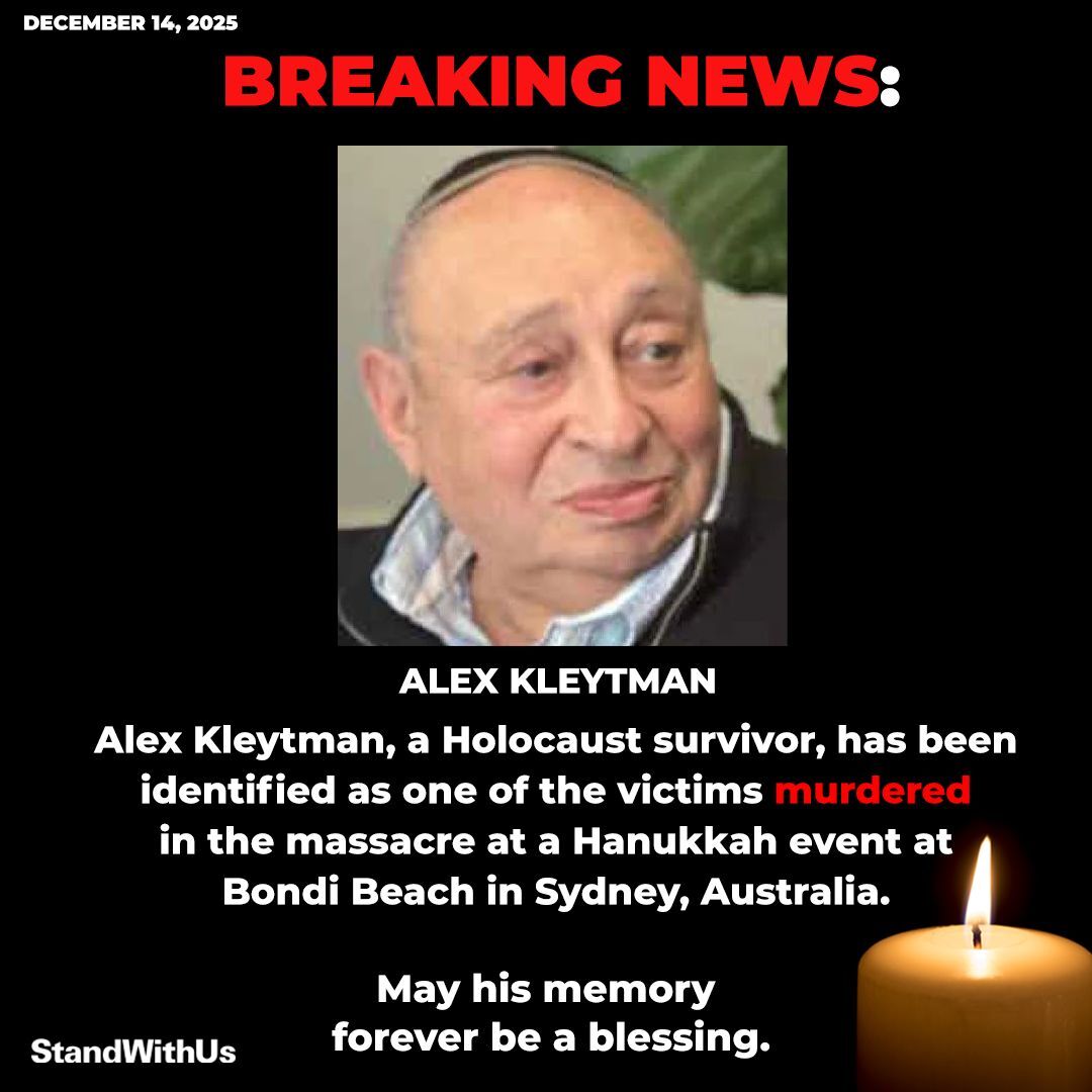 May his memory forever be a blessing. 🕯️
Alex was murdered while shielding his wife during the massacre. He leaves behind his beloved wife, two children, and eleven grandchildren.