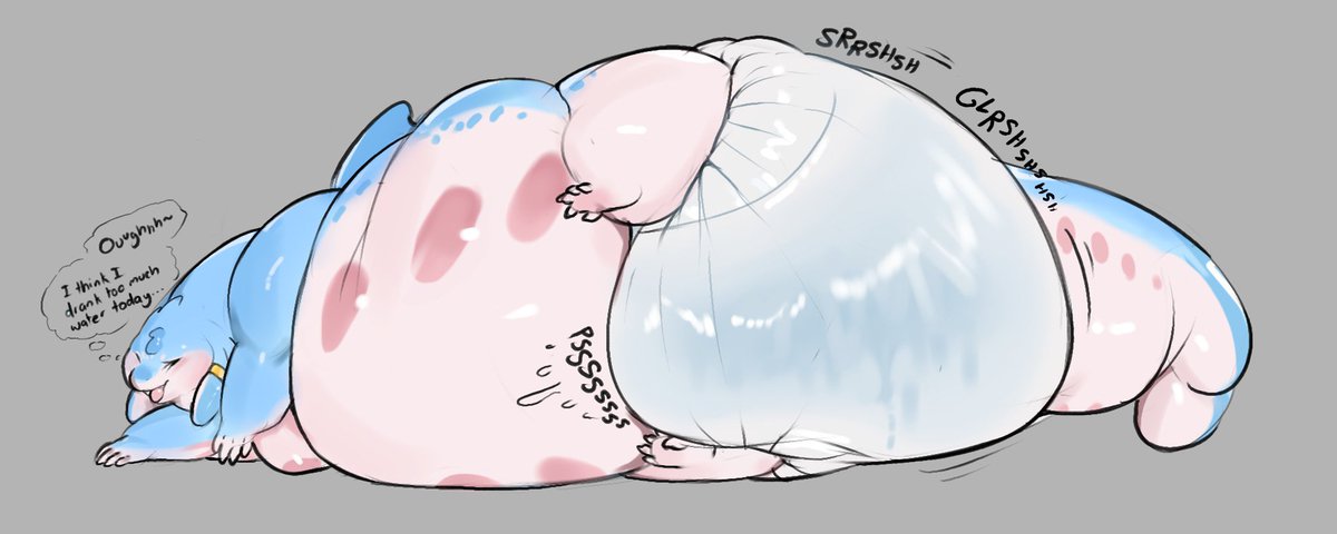 Kink likes to push his fluids into a lot of places, especially something comfy and squishy~