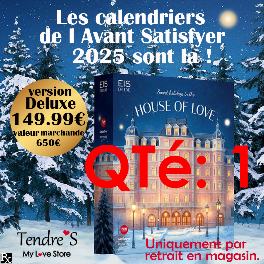 ATTENTION !!!
DERNIER calendrier de l avant 2025 de Satisfyer !!
Dépechez vous !!..
Disponible en boutique ou sur tendreslove.com