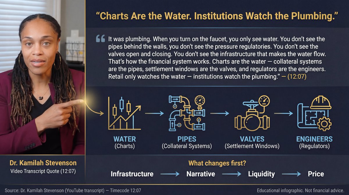 LongBullyStick's tweet photo. 🚰📈 $XRP — STOP staring at the “water.”  Start watching the plumbing.  The below is my 2nd favorite quote from Dr. Kamilah Stevenson’s video! 🎉🔥🎇🚀

👇👇👇👇👇👇👇👇👇👇👇👇👇👇 https://t.co/i9urbRFXcJ