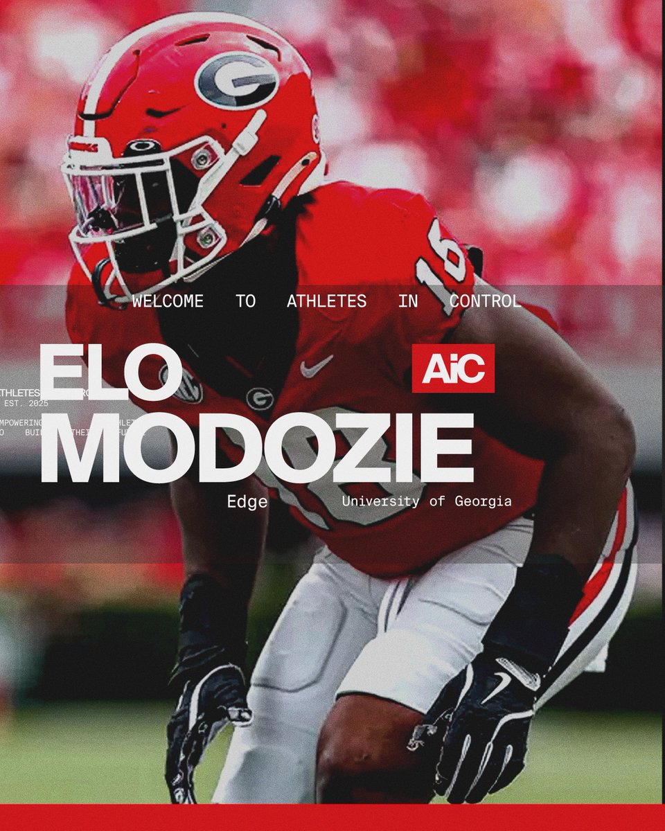 AiC_Athletes's tweet photo. Please welcome @GeorgiaFootball edge @EloModozie to the tribe🖊️ https://t.co/fUlLstGWiU