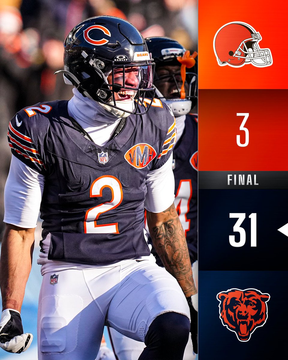 FINAL: A complete performance from the @ChicagoBears 🐻