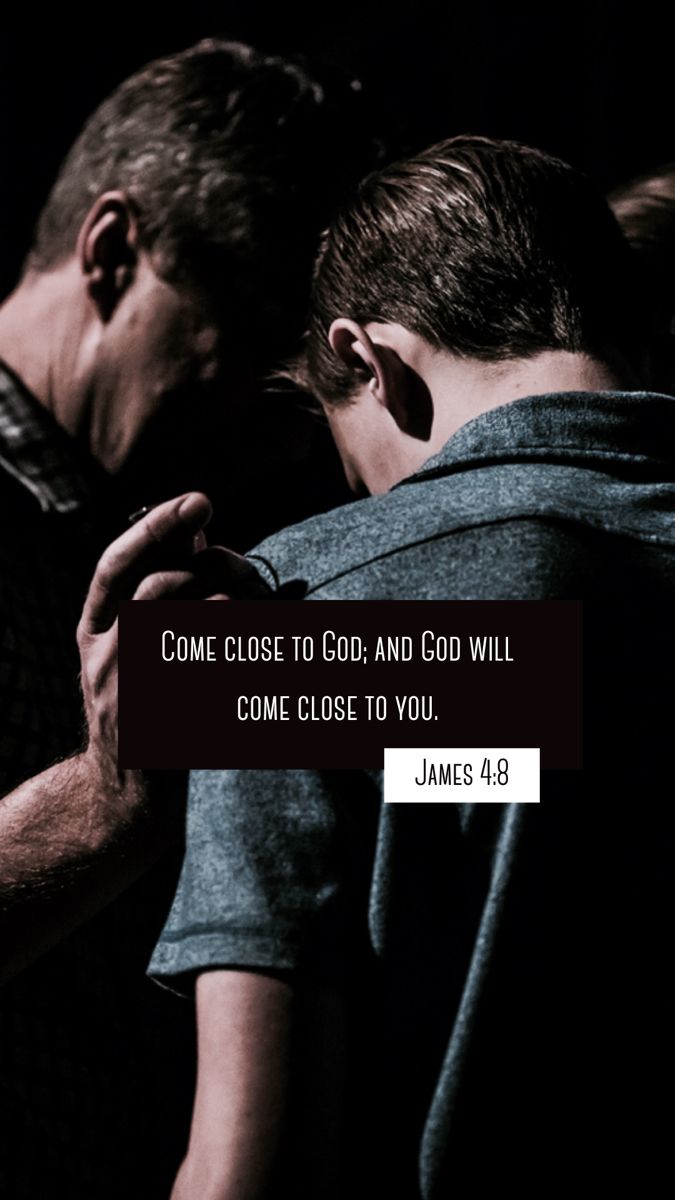 James 4:8 (KJV)
Draw nigh to God, and he will draw nigh to you. Cleanse your hands, ye sinners; and purify your hearts, ye double minded.