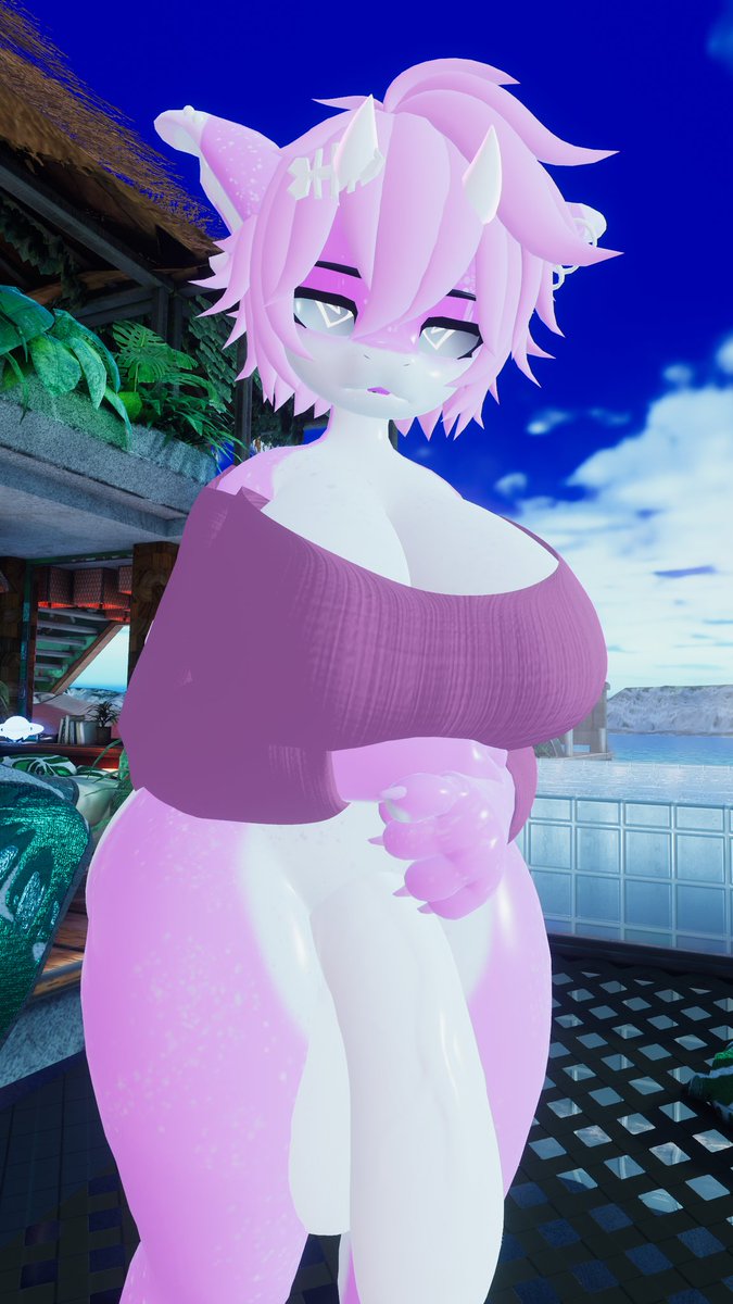 H-hi w-whats w-wrong? T-this is a nude resort i-isnt i-it?