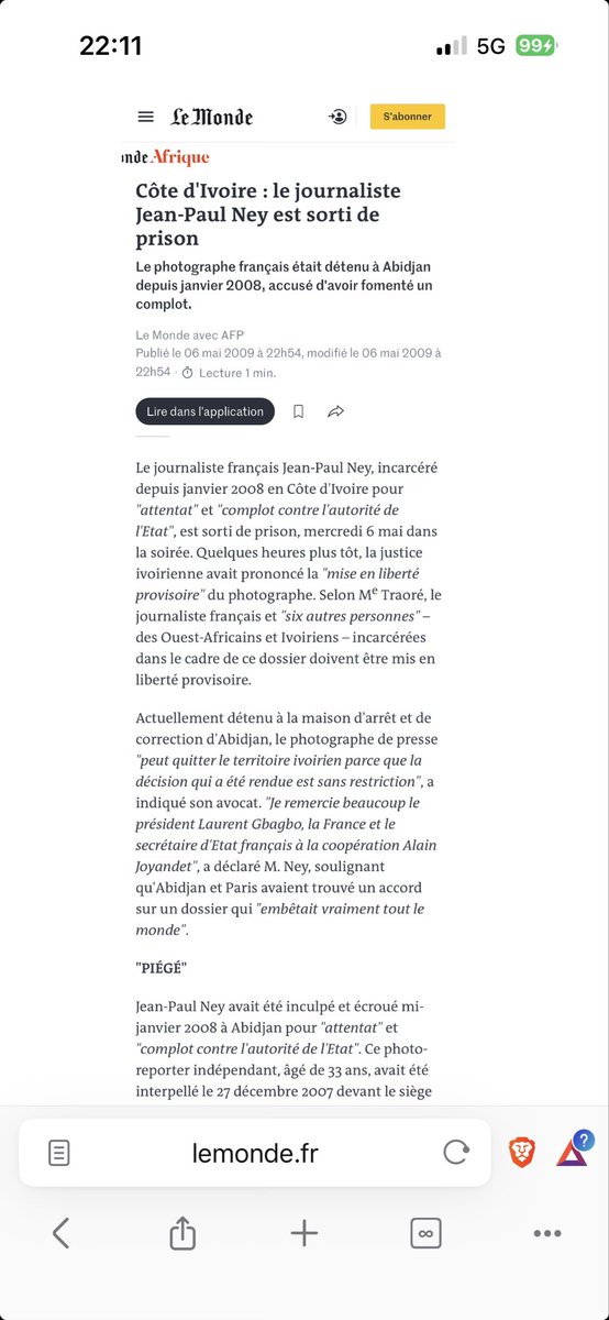 PaulTrismuth's tweet photo. @yoanncou41 @JCoupable @NunezLaurent JCoupable aka Jugé Coupable alias

🇫🇷JEAN-PAUL NEY — né le 4 mai 1976

🇨🇬Fait l'objet d'un mandat d'arrêt international émis par le #Congo-Brazzaville en 2018 suite à sa condamnation à 20 ans de prison pour son implication dans une tentative de coup d'État avec le général Mokoko. https://t.co/i8D4bmV8X9