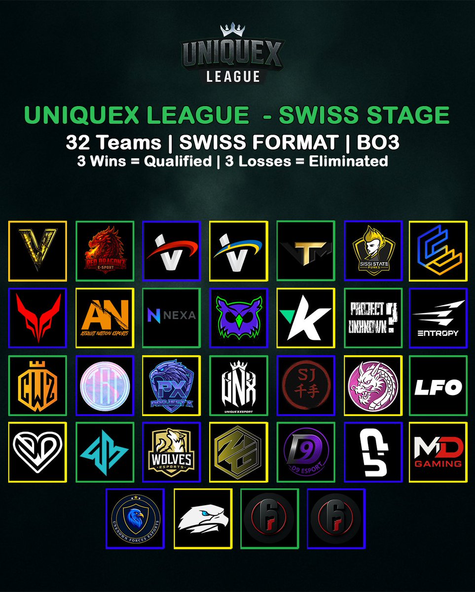 🚨𝗨𝗻𝗶𝗾𝘂𝗲𝗫 𝗟𝗲𝗮𝗴𝘂𝗲 – 𝗦𝗲𝗮𝘀𝗼𝗻 #𝟰🚨
𝗠𝗲𝗲𝘁 𝘁𝗵𝗲 𝘁𝗲𝗮𝗺𝘀 𝗿𝗲𝗮𝗱𝘆 𝘁𝗼 𝗳𝗶𝗴𝗵𝘁 𝗳𝗼𝗿 𝘁𝗵𝗲 𝘁𝗶𝘁𝗹𝗲👇

<a href="/SissiStatePunks/">SISSI STΛTΞ PUNKS</a> 
<a href="/EntropyGaming/">Entropy</a> 
<a href="/VrtexDE/">Team Vertex</a> 
<a href="/BlindOwlsGG/">Blind Owls Esports</a> 
<a href="/KosmaGaming/">Kosma</a> 
<a href="/EsportDevils/">🔻 𝕯𝖊𝖛𝖎𝖑 𝕰𝖘𝖕𝖔𝖗𝖙 🔺️</a> 
<a href="/davinci_esports/">DAViNCi ESPORTS 🦅</a> 
<a href="/NOFATW/">NO Offense</a> 
<a href="/1Eversti/">1E | 1 Eversti</a> 
<a href="/UniqueXeSport/">UniqueX eSport</a>