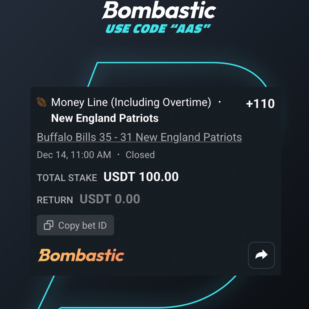 AthleteArtistPC's tweet image. 1/2 on @NFL wagers today on @Bombastic_com!! 

Chargers +210 CHACHING 💰

#Partner #NFL @Kfortch @ZachBoychuk