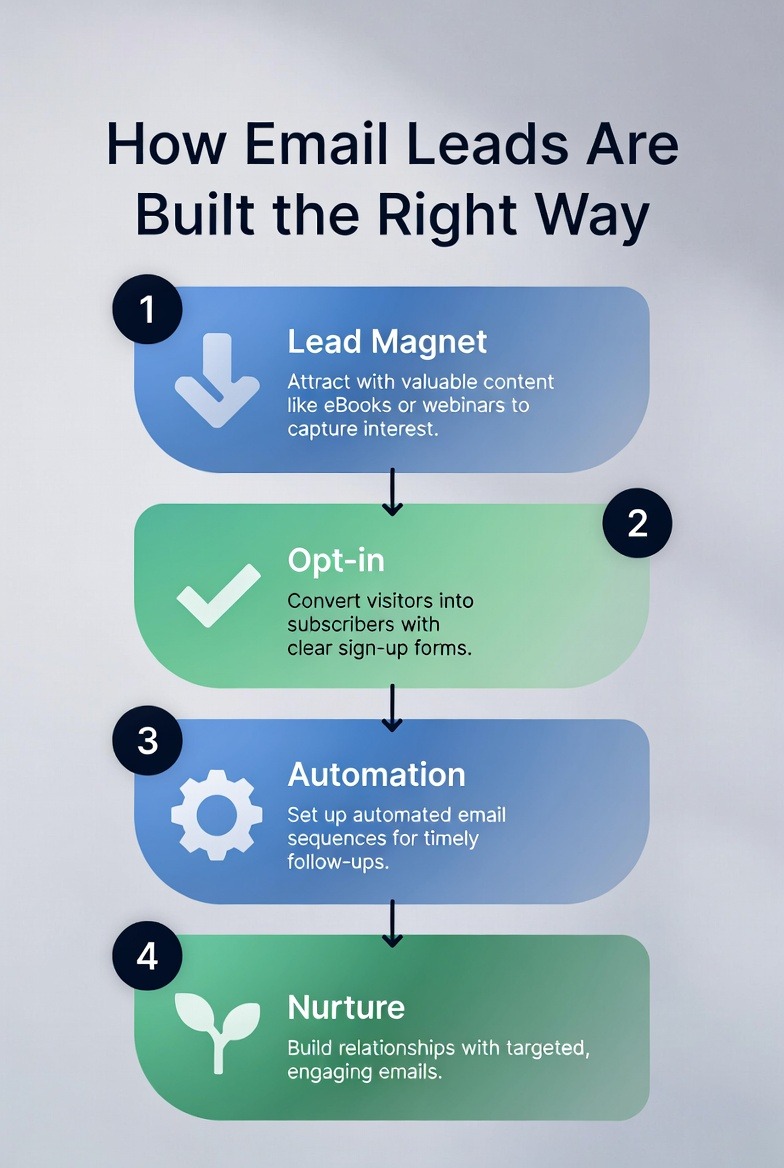 haryoexpert_01's tweet photo. Email lead generation isn’t magic — it’s strategy.
Here’s the simple flow that works:
• Offer something valuable
• Capture emails with a clear opt-in
• Nurture with helpful content
• Convert when trust is built
That’s how email turns into revenue.
#EmailFunnels #LeadMagnet https://t.co/BuILFSiWAj