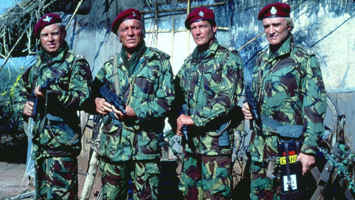 🎞️REVIEW: "An outrageously fun and guilty pleasure; Andrew V. McLaglen's British action war classic #TheWildGeese, populated with some of British cinema's true titans, is a sweeping, full-bloodied and unquestionably thrilling spectacle and a real throwback to a bygone era"