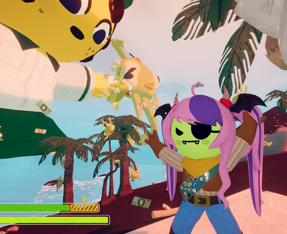 shirotoratenshi's tweet photo. How the bbno$ concert feels before and after. @Klaxxy73 
#peakgame #aggrocrab #landfallgames https://t.co/SnOd1U1l3G