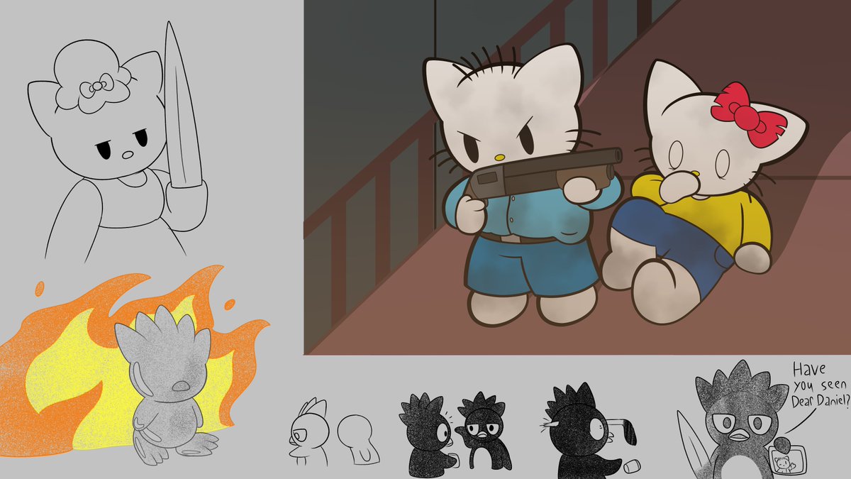 cappypeab's tweet photo. Sanrio sketch piles 
#myart #HelloKitty https://t.co/1GCzecs7HV