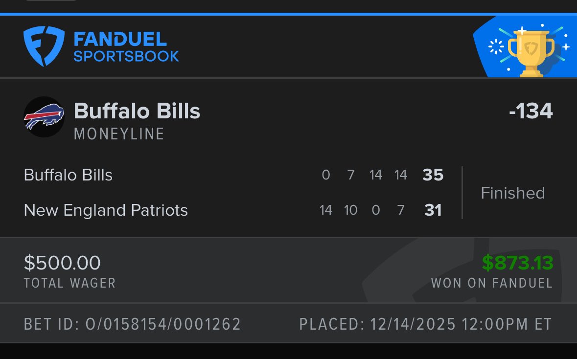 Talk about a Sunday Sweat 😅 ended up on the right side taking the Buffalo bills! What a comeback!