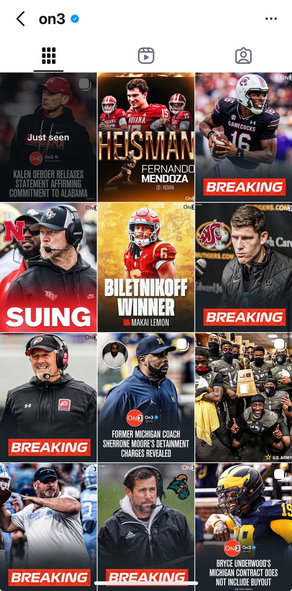 chuzztopher's tweet photo. no word from @on3 yesterday about Kenny being close to an extension and being emotional about ASU. But instantly posts when Deboer makes a statement?
Say it with me everyone…. #nukeOn3! https://t.co/WfFPpS5oNz