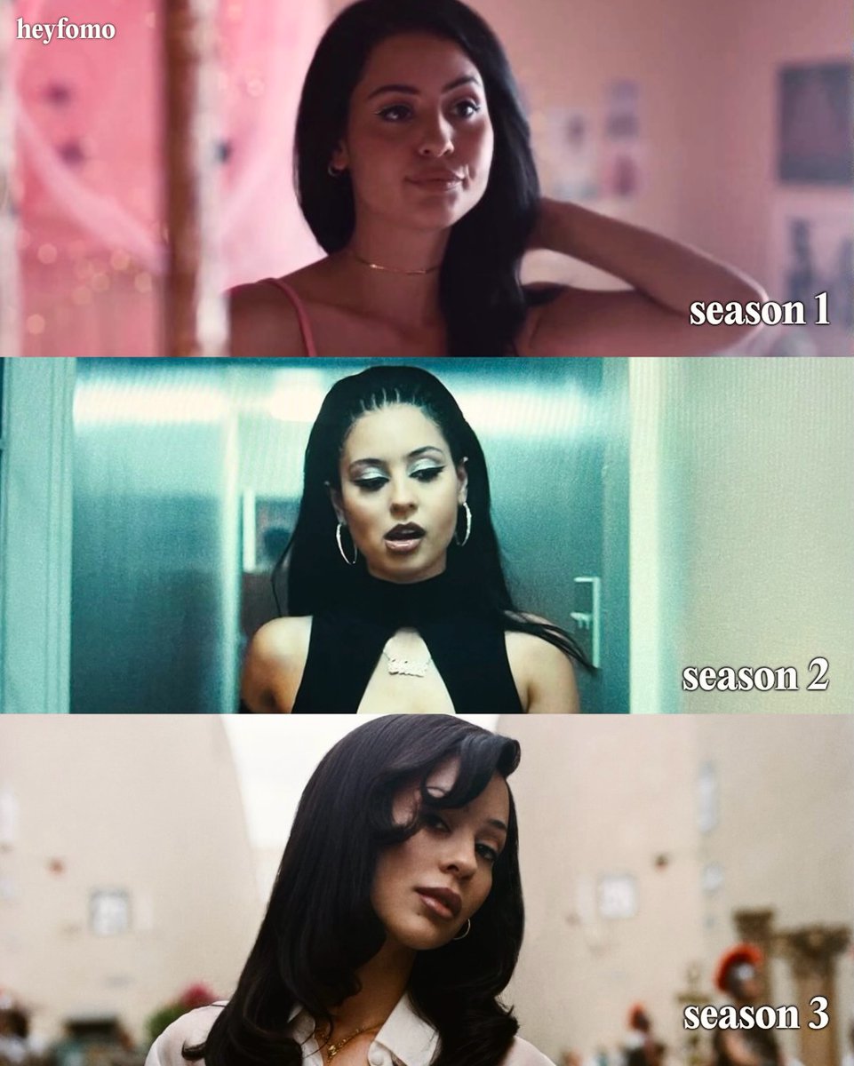 Maddy throughout all three seasons of Euphoria.