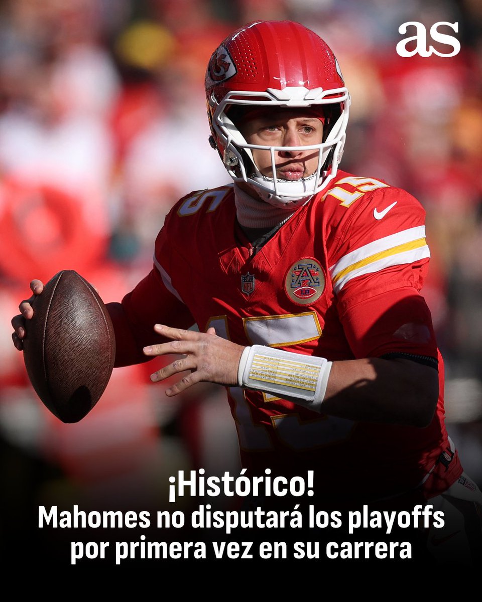 US_diarioas's tweet image. ¡VAYA DÍA PARA MAHOMES! 😱🏈

El QB de los @Chiefs no jugará los playoffs por primera vez en su carrera y además, salió lesionado del enfrentamiento ante los @chargers 🏈😬

#PatrickMahomes | #ChargersChiefs | #ChiefsKingdom | #NFL