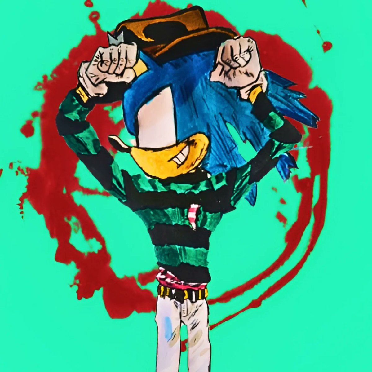 ValentnOrt1's tweet photo. Sonic in a 2D style from Gorillaz The Now Now. To see more characters like this, check out my Instagram account

#SonicTheHedgehog #gorillaz #Gorillazfanart #sonicfanart #fanart #illustration #song #game #thenownow #draw https://t.co/2cdkFKoe0b