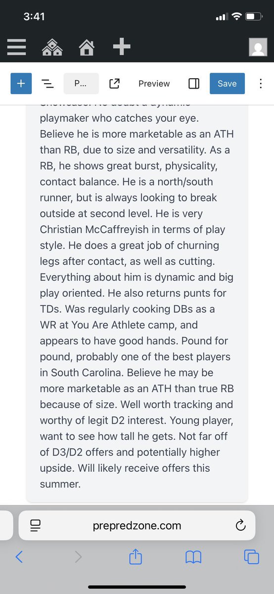 aidenoha1's tweet photo. What @robkingscouting wrote about me at @youareathlete and @PrepRedzone camps. 
@CoachMcManusRH @CoachHam7 @coachgaither_28 @CoachSmall28 @shook_mark https://t.co/xS3M11L6dP