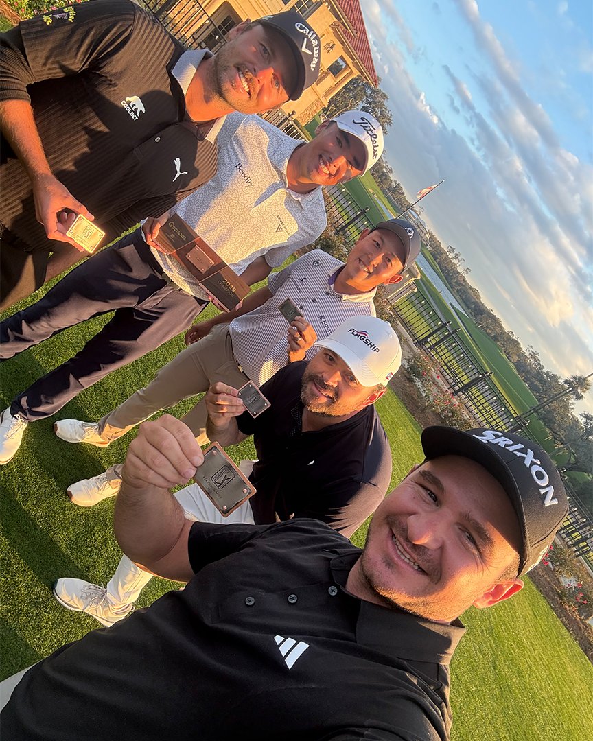 PGATOUR's tweet image. All smiles for the Final Stage Five 😀