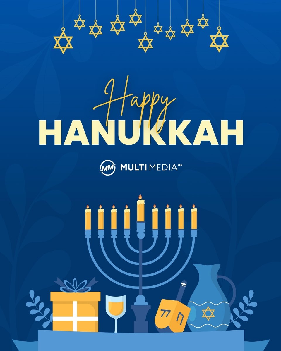 Here’s to 8 nights of light, joy, and togetherness. Happy Hanukkah! 🕎
