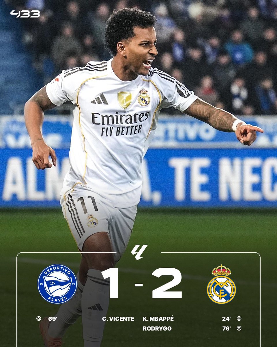 レアル・マドリードが公式戦2試合ぶりの勝利⚪️👏 そしてロドリゴは2