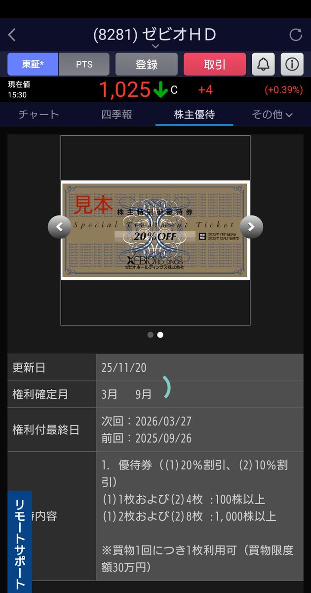 おとうふ@株主優待 (@elmer2252) / Posts / X