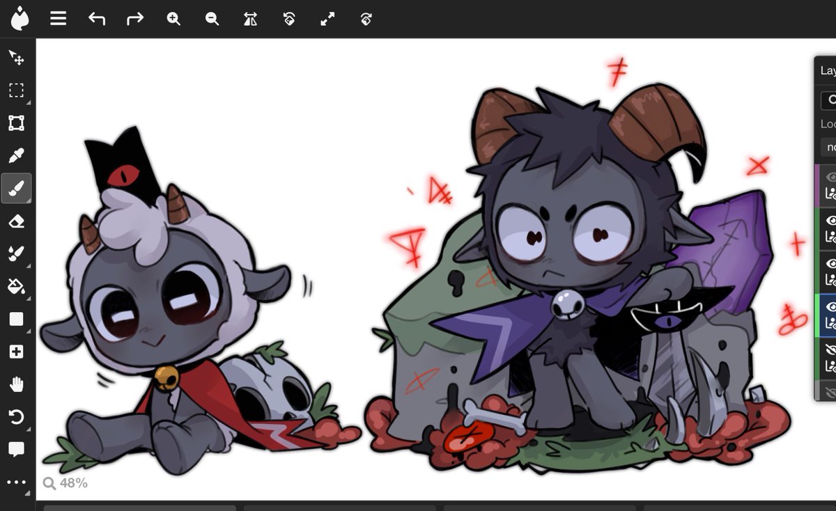 GoatMogu's tweet image. Magma test ?
#cultofthelambfanart #cultofthelamb