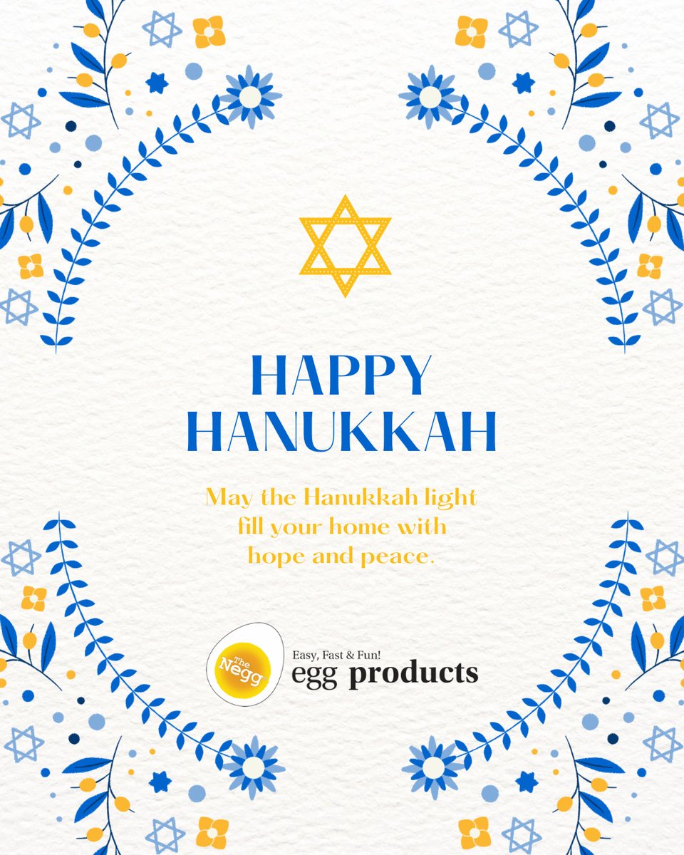 NeggMaker's tweet photo. Wishing you a Hanukkah filled with blessings, joy, and renewed energy for the year ahead. https://t.co/0FzbYOA6Iy