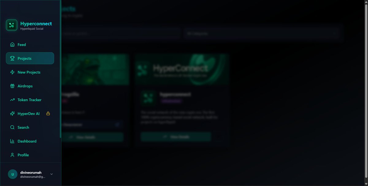 favour_divinee's tweet photo. Every project gets a dedicated page:

✅Project overview &amp; announcements
✅Holder-only chat rooms
✅Event hosting
✅Feedback systems

Finally, a proper home base where communities actually FORM 🏠

#hyperconnect https://t.co/sUzSX5nBG1