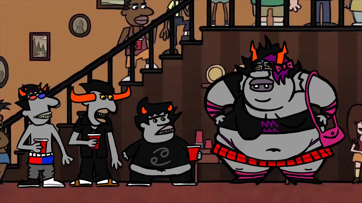 priestlyflea's tweet photo. i lowkenuinely dont rember this scene #homestuck #legendsofChamberlainHeights https://t.co/LqTD6hXf1v