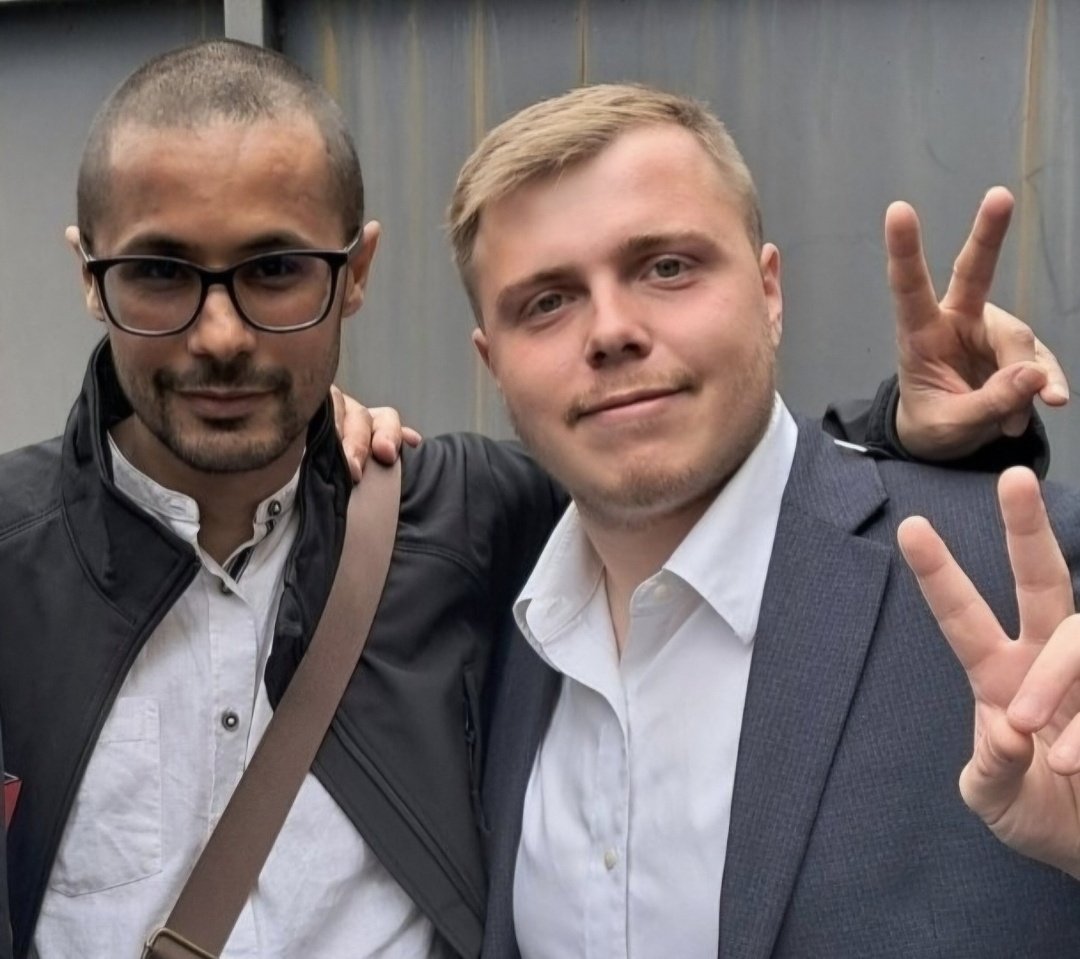 Louis Boyard avec son colistier pro-Hamas Mohamed Ben Yakhlef.