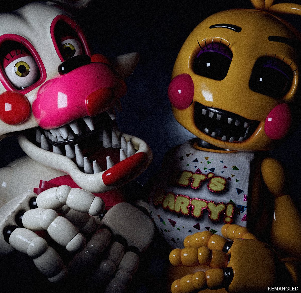 ReMangled's tweet photo. Toy Changle โผ๏ธ
Yes these work as Profile pictures, no need to credit either!
If this does well, I will for sure make more LOL
#FNaF #Blender #b4d #ToyChica #Mangle https://t.co/GrAlkWi3jD