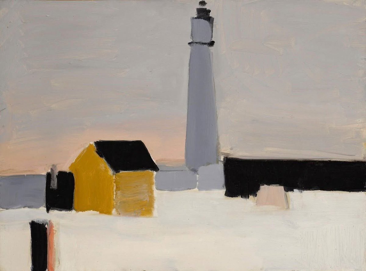 Nicolas de Stael (1914-1955) Russian-French panter, known for his use de of a thick impasto and his highly abstract landscape painting

Nicolas de Staël - Le Phare (Antibes), 1954 (collection privée).