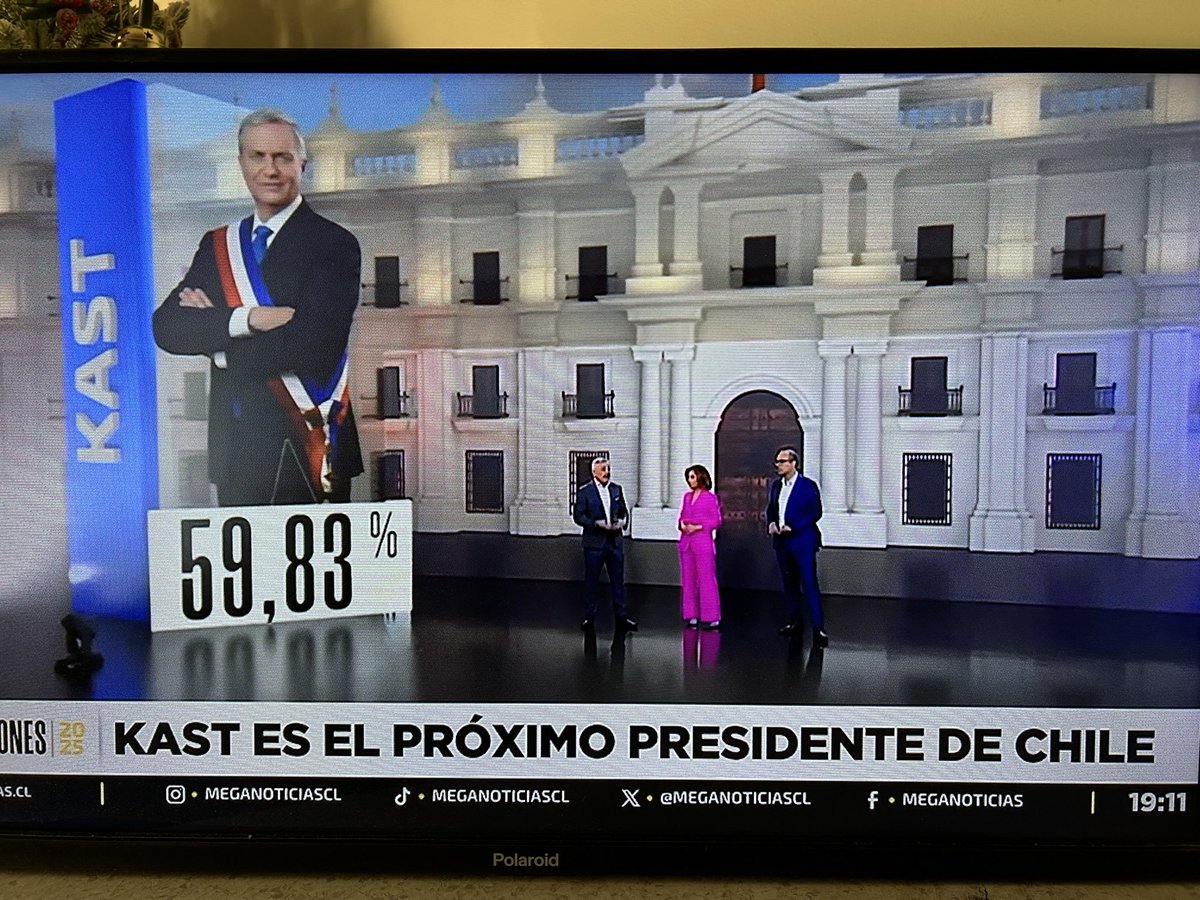 lecantellano's tweet photo. ¡HISTÓRICO! #KastPresidenteDeChile https://t.co/MYwNtCXQLu