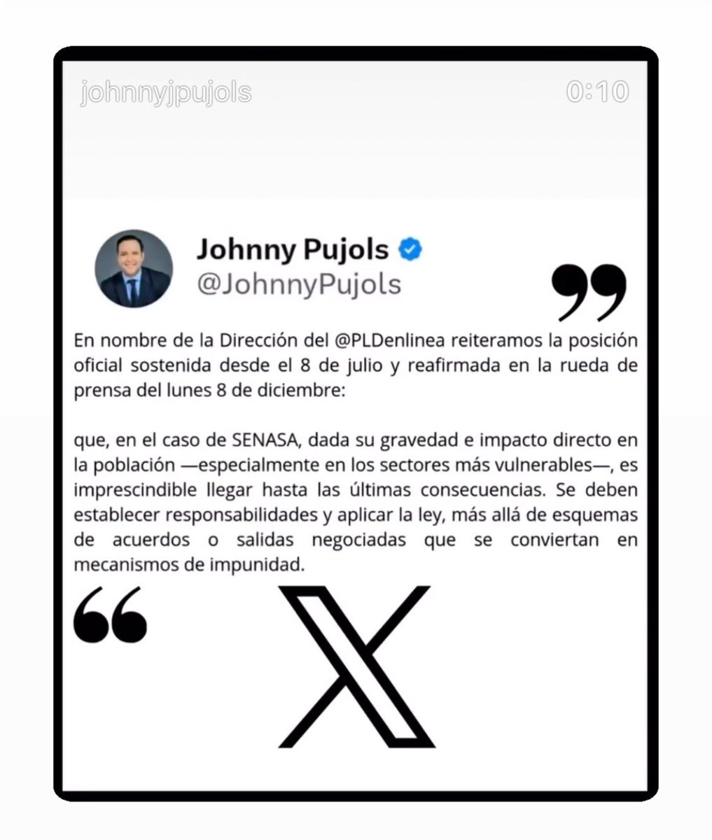 Luego de las declaraciones del Secretario General del <a href="/PLDenlinea/">PLD</a>, compañero <a href="/JohnnyPujols/">Johnny Pujols</a> - vocero del partido - en su cuenta X, reiterando la posición oficial del partido, nos toca estar atentos, vigilantes y cerca de las comunidades ante cualquier intento de acuerdo entre la
