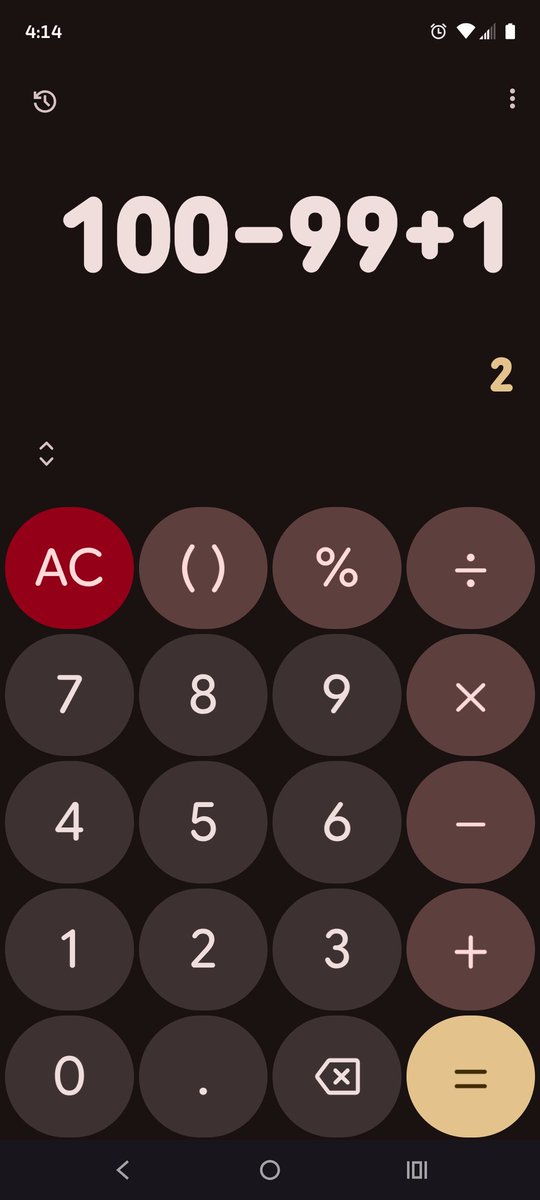 ChaiiThea's tweet photo. @Rebel_Luke_ with PEMDAS it's multiplication/division, then addition/subtraction. you don't have to do it in that EXACT order. it's + or -, not + then -.
Also I feel like checking a calculator would've easily solved this 😅 /nm
(source: calculator and I hate math but PEMDAS stuck in my brain) https://t.co/h4GR6gB8Gs