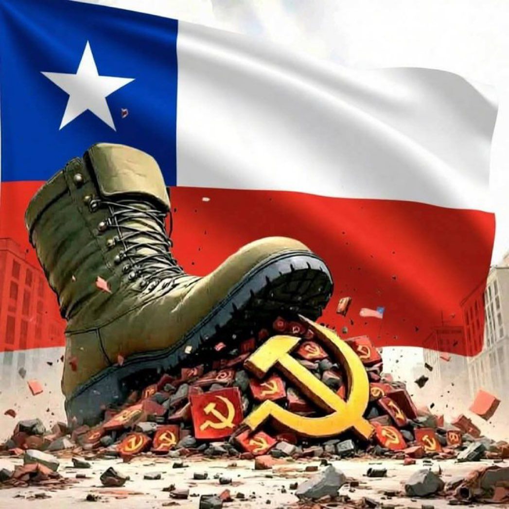 AdrianaTX1m's tweet photo. Así quedó el comunismo en Chile luego del triunfo de Kast.

Lloren zurdos HIJOSDEPUTA https://t.co/2y42oNB70Q