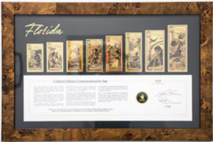 RealMarkFinchem's tweet image. Just in time for Christmas, the Arizona version of the ultimate #Goldback limited edition #collectorset. If you want one, text GBAZCS to 5208087340. Supply is limited to just 100, which makes these beauties rare!