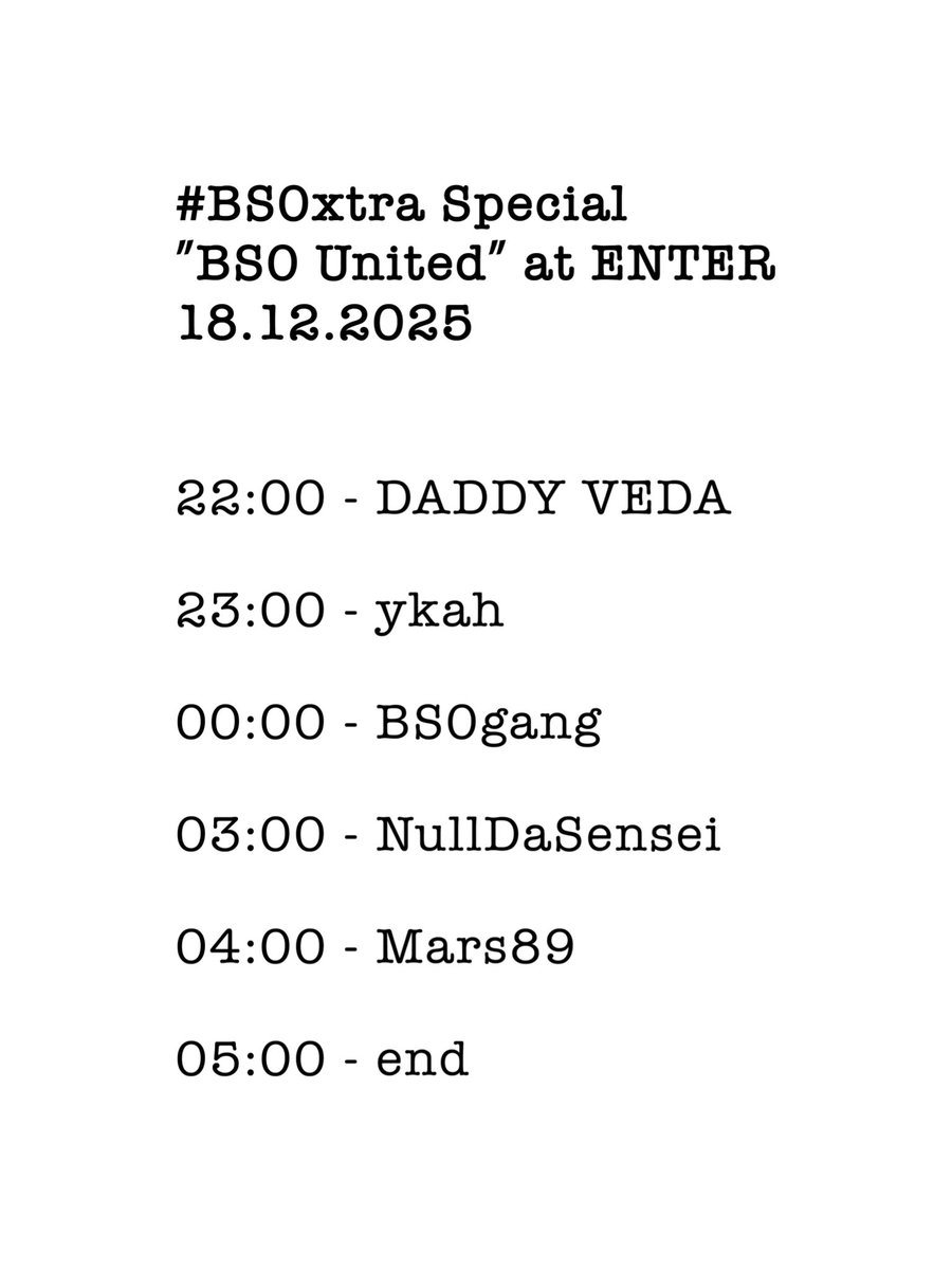 bs0xtra's tweet image. #BS0xtra @EnterShibuya 
いよいよ今週木曜日開催！
タイムテーブルを公開します。

#BS0 10周年ということで、#BS00RS に続き、#BS0gang (1TA, Dx &amp;amp; OGG)再びの登場です😎😎😎

@_B_S_0_ 
@1TARAW @dx4649 @OSAM_GREENGIANT