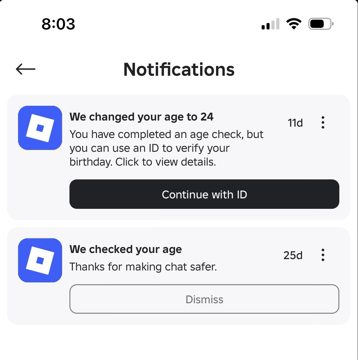 Ty <a href="/Roblox/">Roblox</a> for making me feel young lol