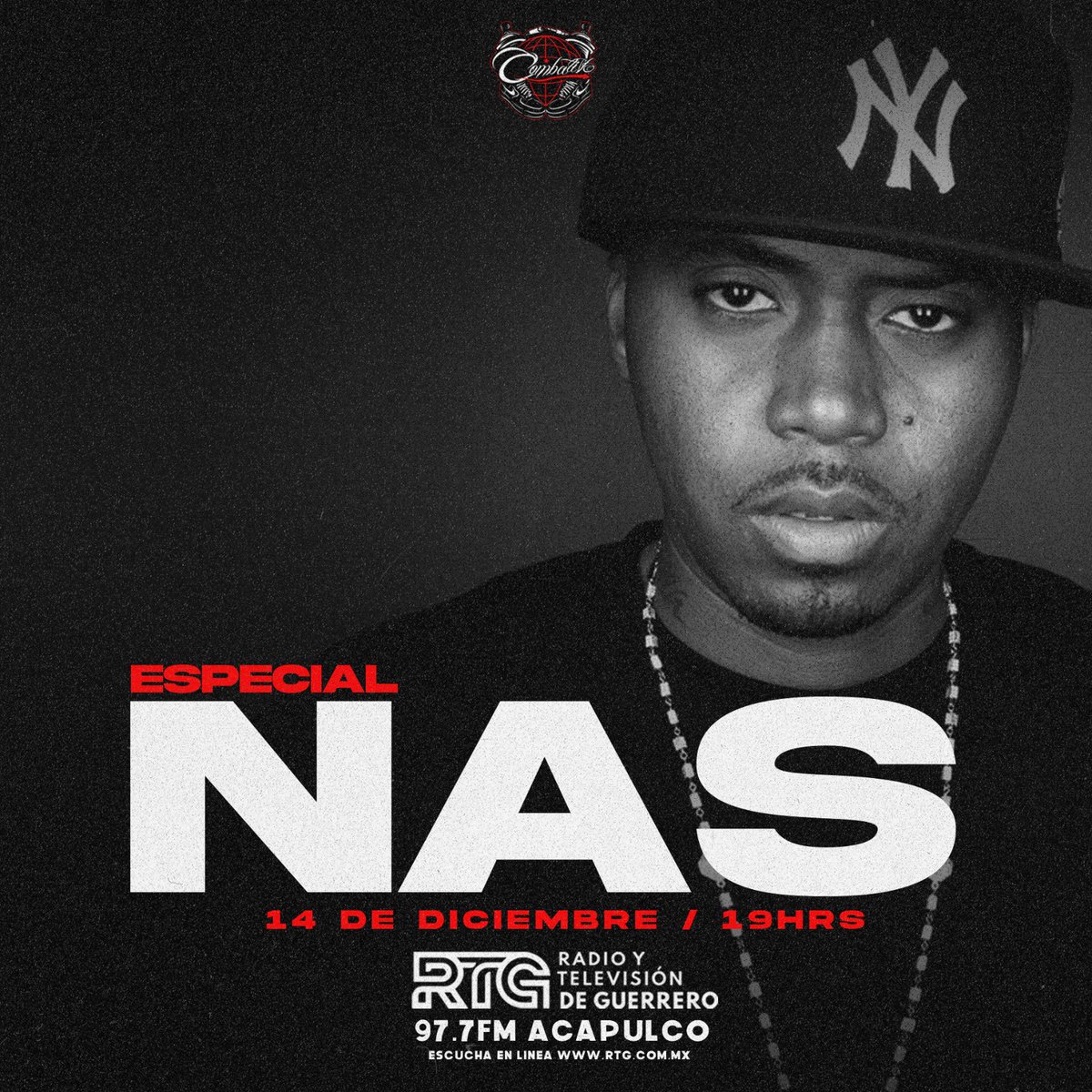 Domingo de Hip Hop en la Radio! 📻

Nos escuchamos a las 7pm en el RTG Acapulco 97.7 FM en #Acapulco 1100AM en #Ometepec y en linea rtg.com.mx

Hoy dedicamos el programa #NAS celebrando el lanzamiento de su ultimo disco #LightYears junto a #DjPremier

#EstoEsHipHop