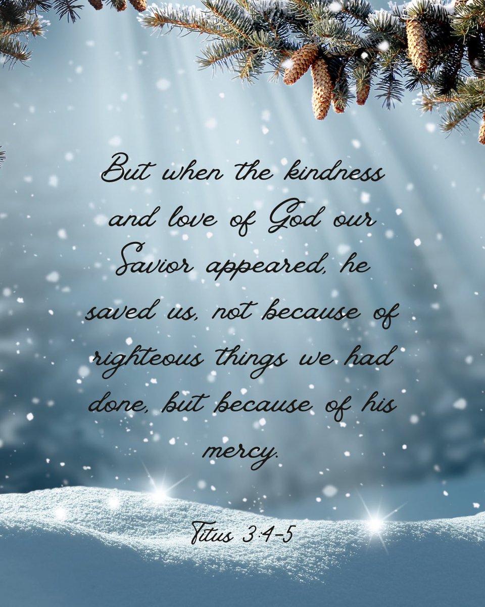 _kingdomthreads's tweet image. We don’t earn His love. We don’t achieve His mercy. It’s all a gift—lavished on us through Jesus. This Advent season, let’s rest in the truth that God’s kindness is greater than our striving, and His mercy is deeper than our failures.  

#Grace #Mercy #AdventHope #Titus345