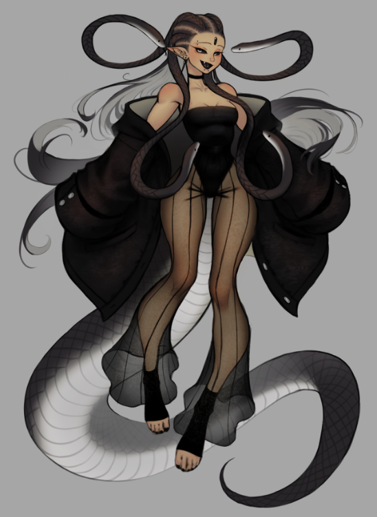 StarlightDawn1_'s tweet photo. Black Mamba🐍

#fypage #conceptart #digitalart #digitaldrawing #illustration #drawing #characterdesign #digitalillustration #clipstudiopaint #artpractice https://t.co/cgEDQ9bl8E