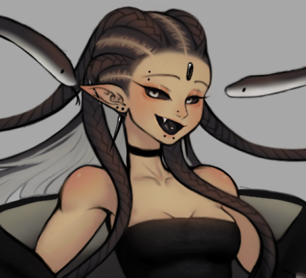 StarlightDawn1_'s tweet photo. Black Mamba🐍

#fypage #conceptart #digitalart #digitaldrawing #illustration #drawing #characterdesign #digitalillustration #clipstudiopaint #artpractice https://t.co/cgEDQ9bl8E