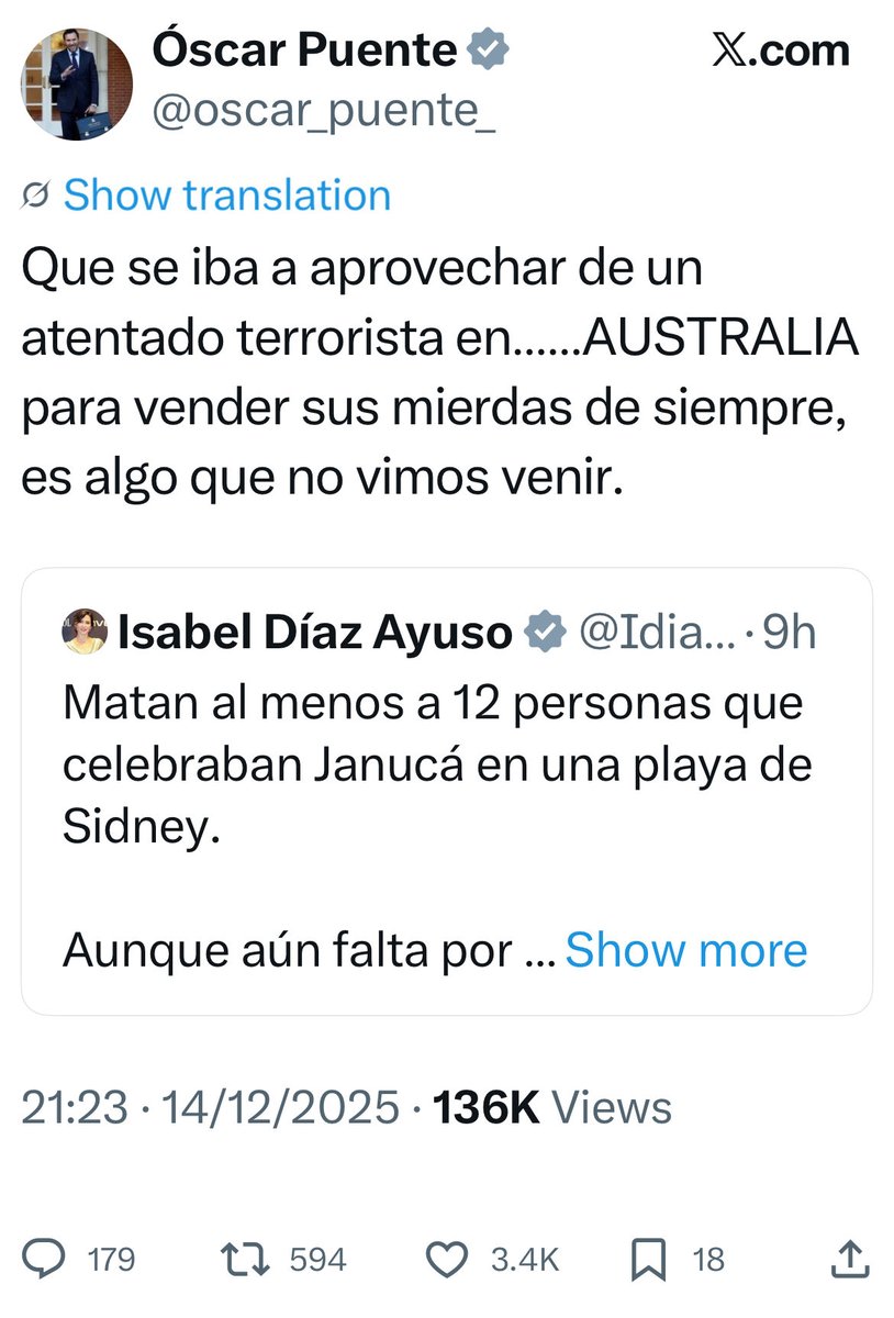 ACOM_es's tweet photo. Puente @oscar_puente_, eres un repugnante miserable antisemita. Te lo dice un grupo de españoles que lucha contra el odio a los judíos promovido en España, significativamente por chusma despreciable como tú. Y por el gobierno de Sánchez, esa banda criminal de la que formas parte https://t.co/6JrL99ZlkP