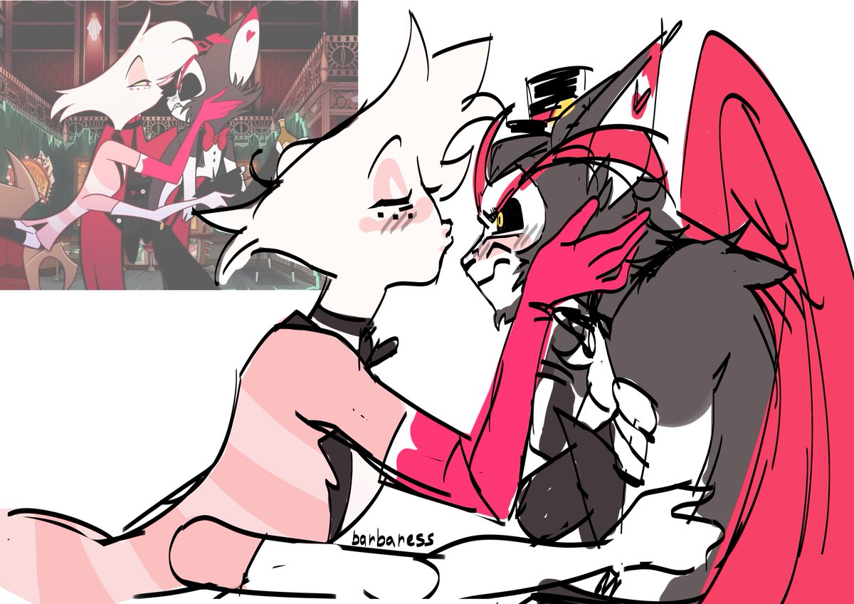 some sketches #HazbinHotel #RadioStatic #huskerdust